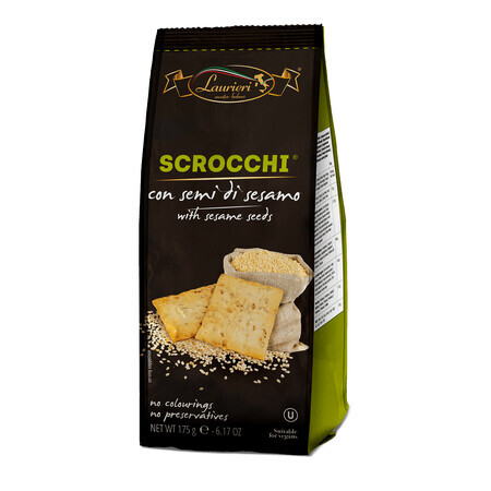 Scrocchi Sesamzaad Crackers, 175 g, Laurieri