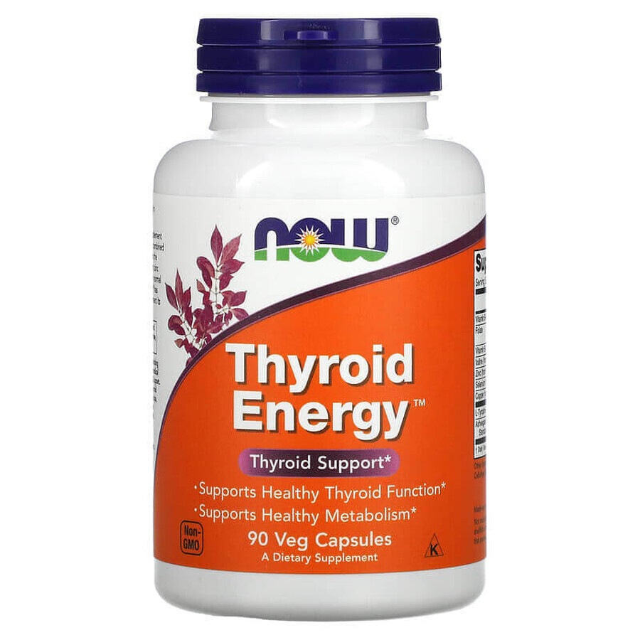 Integratore tiroideo Thyroid Energy, 90 capsule vegetali, Now Foods