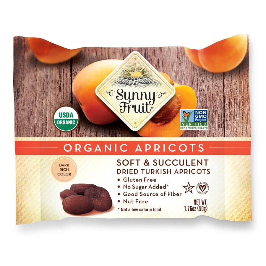 Albaricoques secos turcos, 50 g, Sunny Fruit