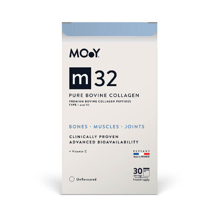 Colágeno bovino puro con vitamina C m32, 390 g, Molecules Of Youth