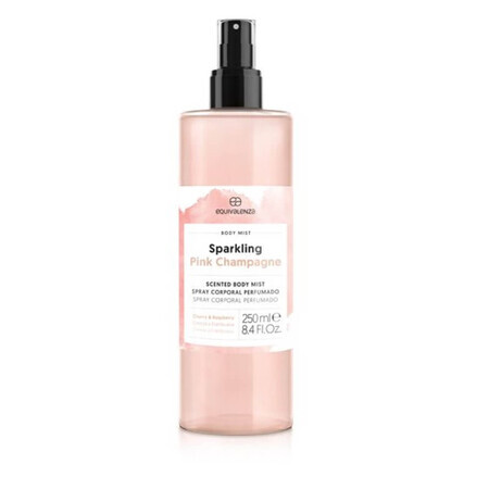 Spray de corp cu mure si cirese Sprakling Pink Champaign, 250 ml, Equivalenza