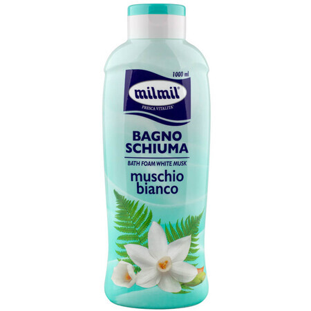 Espuma de baño con almizcle blanco, 1000 ml, Milmil