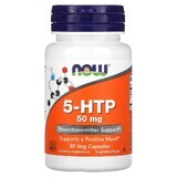 Neurotrasmettitore 5-HTP, 50 mg, 30 capsule vegetali, Now Foods