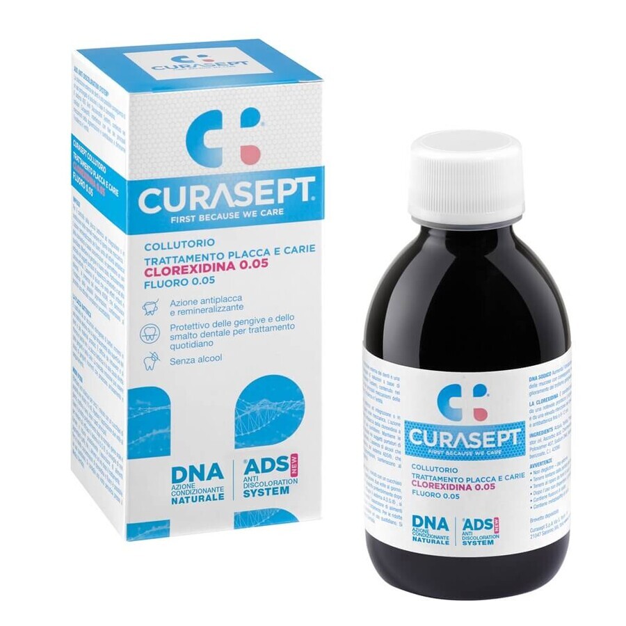 Mundspülung mit 0,05% Chlorhexidin Ads Dna, 200 ml, Curasept