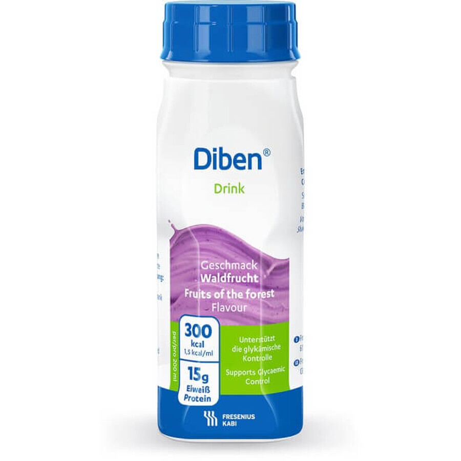 Special drink with berry flavour, Diben, 4x200 ml, Fresenius Kabi Germany