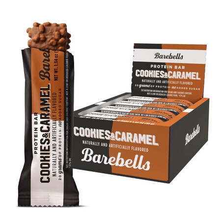 Barebells Bars Baton Proteic Cu Aroma De Biscuiti Si Caramel, 55g