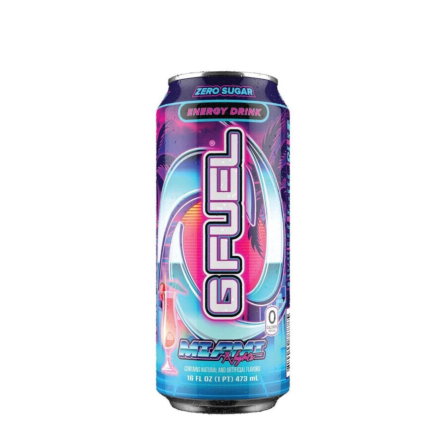 G Fuel Energy, bevanda energetica al gusto di Miami Nights, 473 Ml