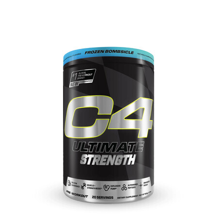 Cellucor C4 Ultimate Strenght Pre-Workout, Erweiterte Stärke Formel mit gefrorenen Bombsicle Geschmack, 550 G