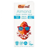 Organic unsweetened vegetable almond drink with organic marine calcium, 1 L, Ecomil