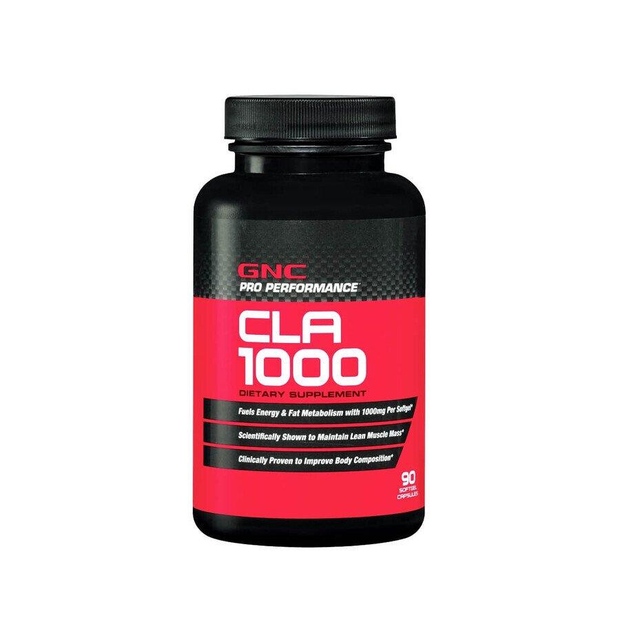 Gnc Pro Performance Cla 1000 Mg, Acido Linoleico Coniugato, 90 Cps