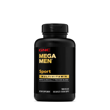 Gnc Mega Men Sport, Complex De Multivitamine Pentru Barbat, 180 Tb