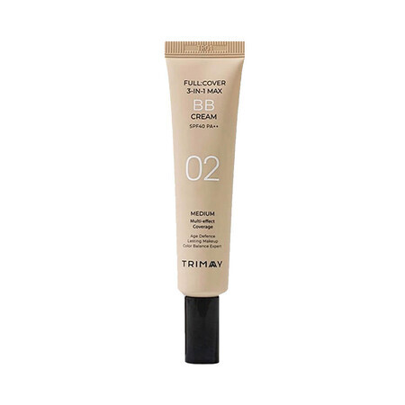 Color Cream BB Cream SPF40 PA++ Full Cover 3-in-1 Max, Medium, Trimay, 30 ml