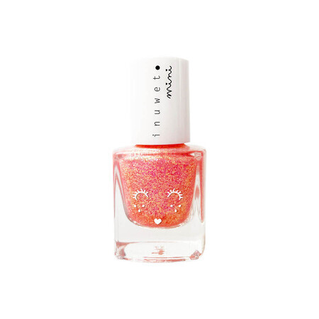 Water-based children's nail polish with strawberry scent, Rose Plum, Inuwet mini, 5 ml