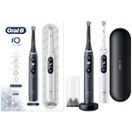 Oral B EK Duo iO Series 8 Black&White + toothbrush holder + travel bag