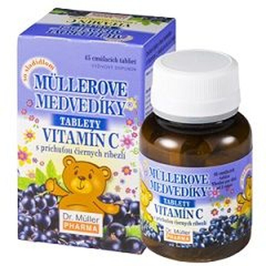 Dr.Muller Müller Ositos de peluche Müller® con sabor a grosella negra y vitamina C 45 comprimidos