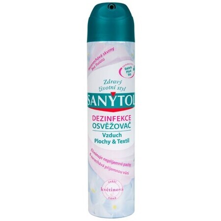 Sanytol Deodorante disinfettante per aria, superfici e tessuti Profumo floreale 300 ml