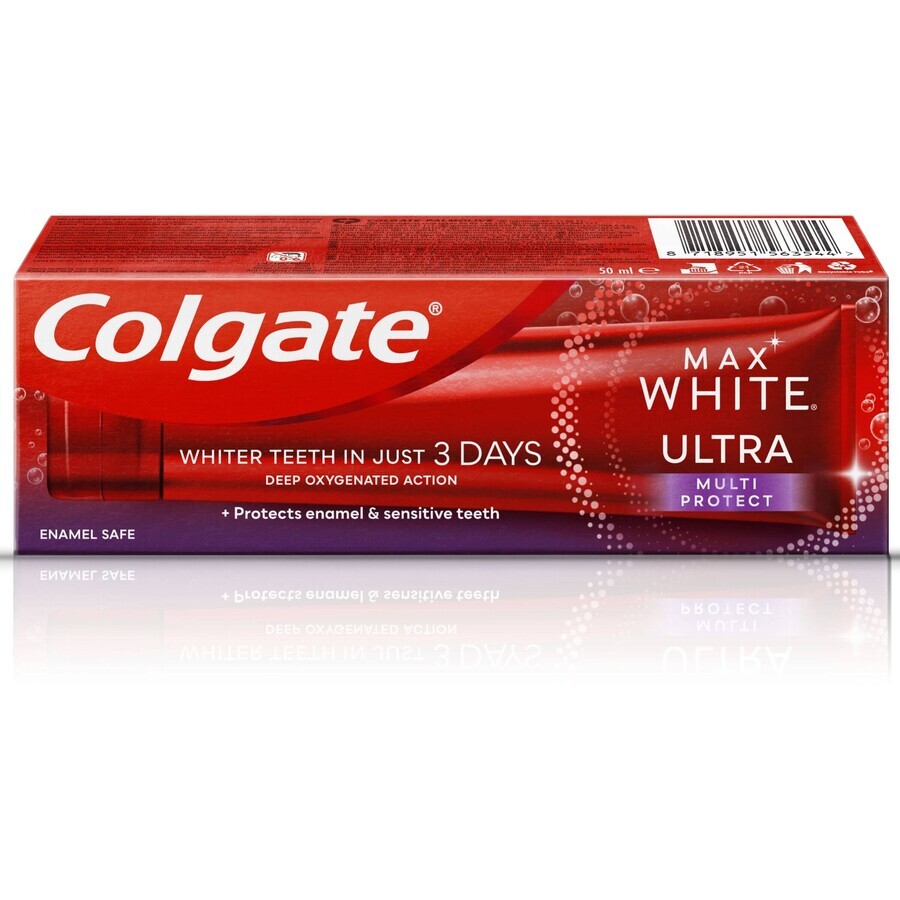 Colgate Max White Ultra Multiprotect Dentifrice blanchissant 50 ml