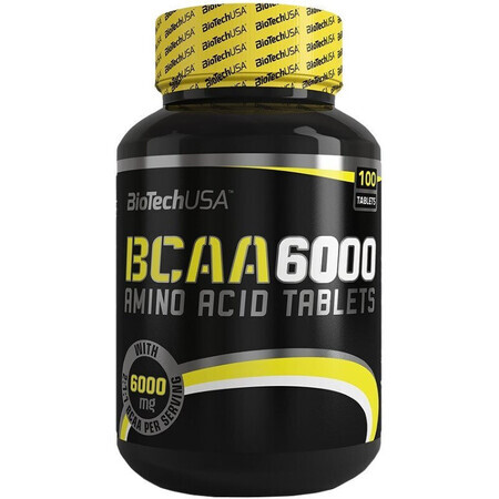 BCAA 6000 mg BioTech USA, 100 compresse