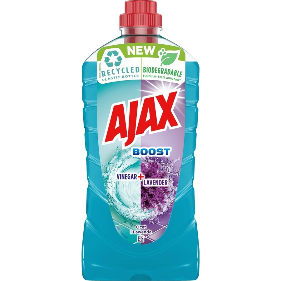 Ajax Boost Lavanda e aceto di vino, detergente multiuso 1 litro