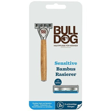 Bulldog Skincare Bamboo Sensitive Rasoio Bamboo Sensitive + 2 testine di ricambio