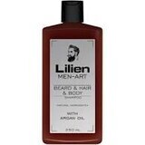 Lilien Men Art șampon pentru barbă, păr și corp alb 250 ml