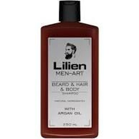 Lilien Men Art White Shampoo per barba, capelli e corpo 250 ml