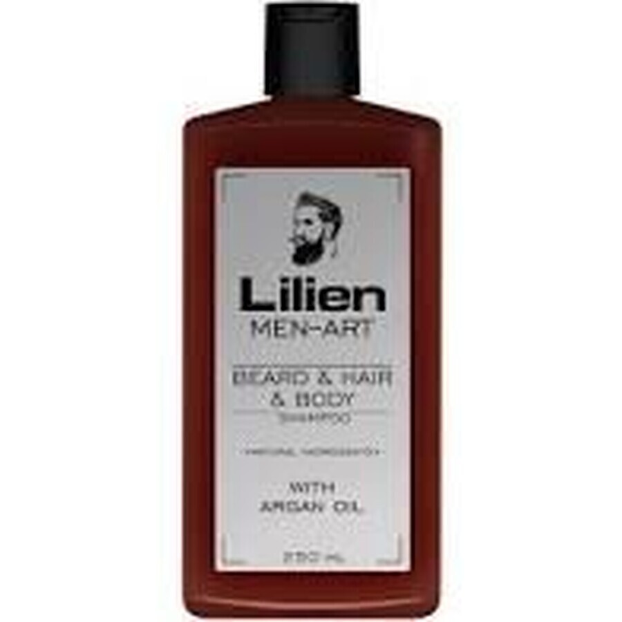 Lilien Men Art White Shampoo per barba, capelli e corpo 250 ml