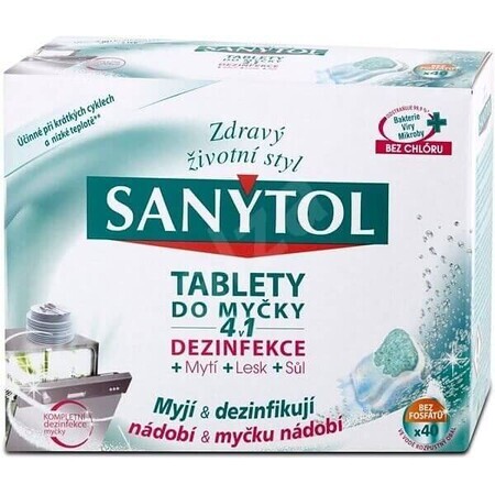 Sanytol Compresse per lavastoviglie 4in1 40 pz.