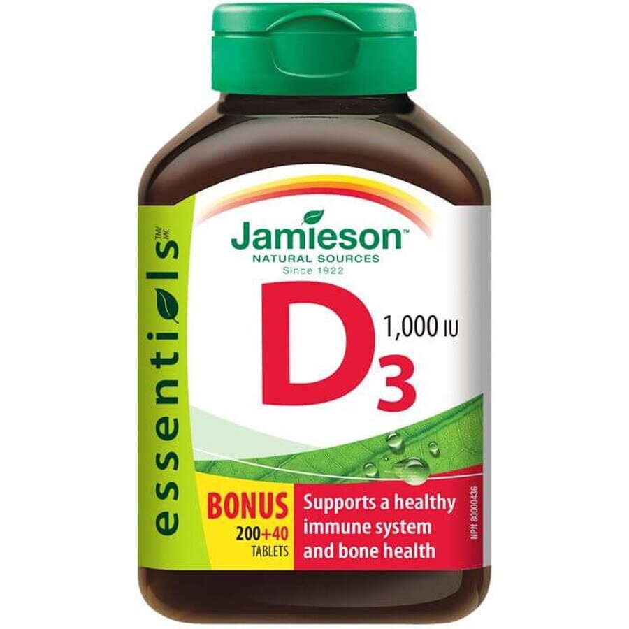 Jamieson Vitamina D3 1000IU 240 compresse