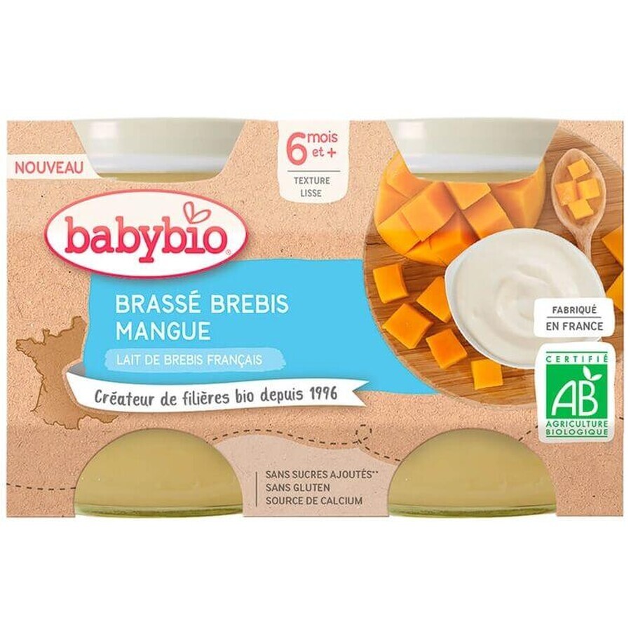 Babybio Sheep's milk and mango brasserie 2 x 130 g