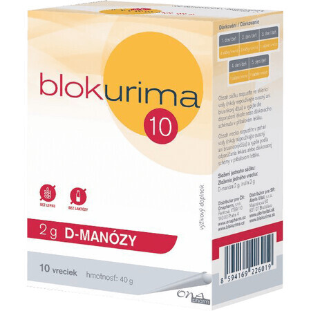 Blokurima 2 g D-MANOSE D-MANOSE bustine 10 pz.