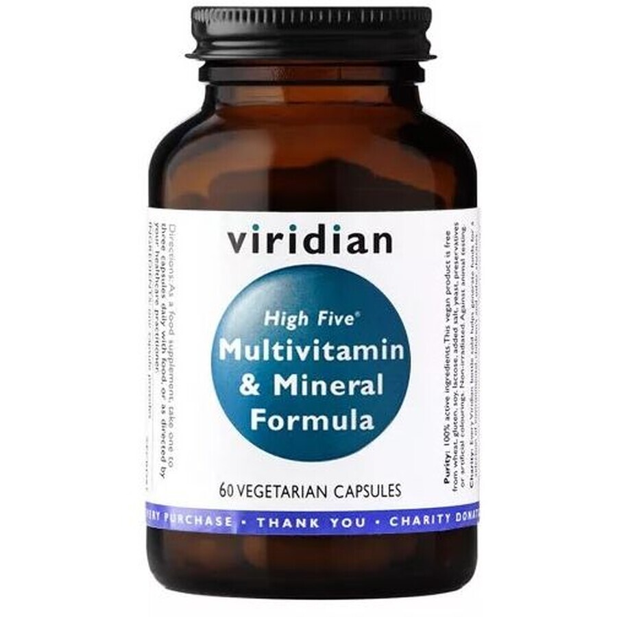 Viridian High Five Multivitamin- und Mineralienformel 60 Kapseln