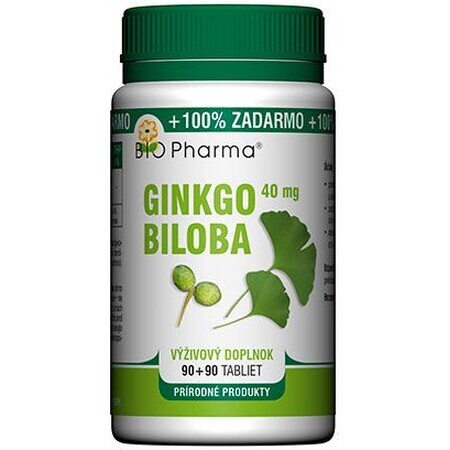 Bio Pharma Ginkgo biloba 40mg 90+90 compresse 180 compresse