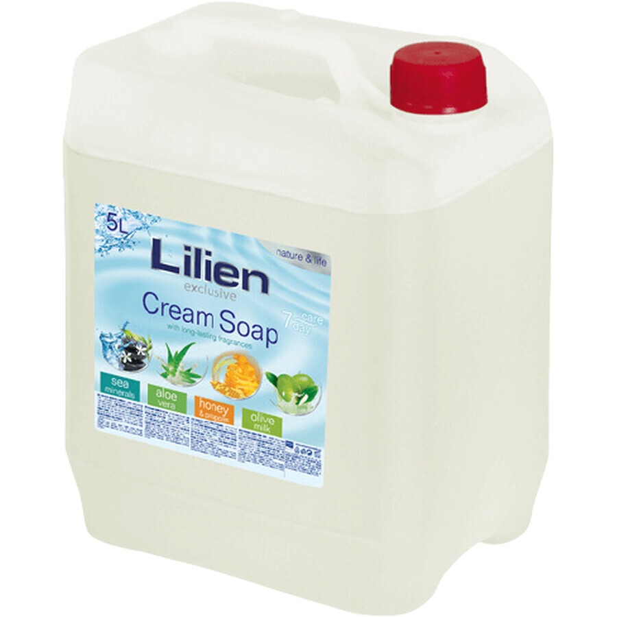 Lilien Sapone liquido cremoso Latte di Oliva 5 l