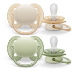 Philips Philips Avent Ciuccio Premium Neutro Ultrasoft 0-6m bambino 2 pz.