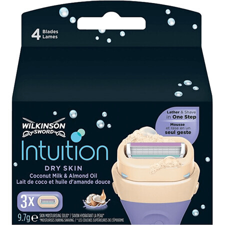 Wilkinson Sword Intuition Recambio Piel Seca 3 piezas