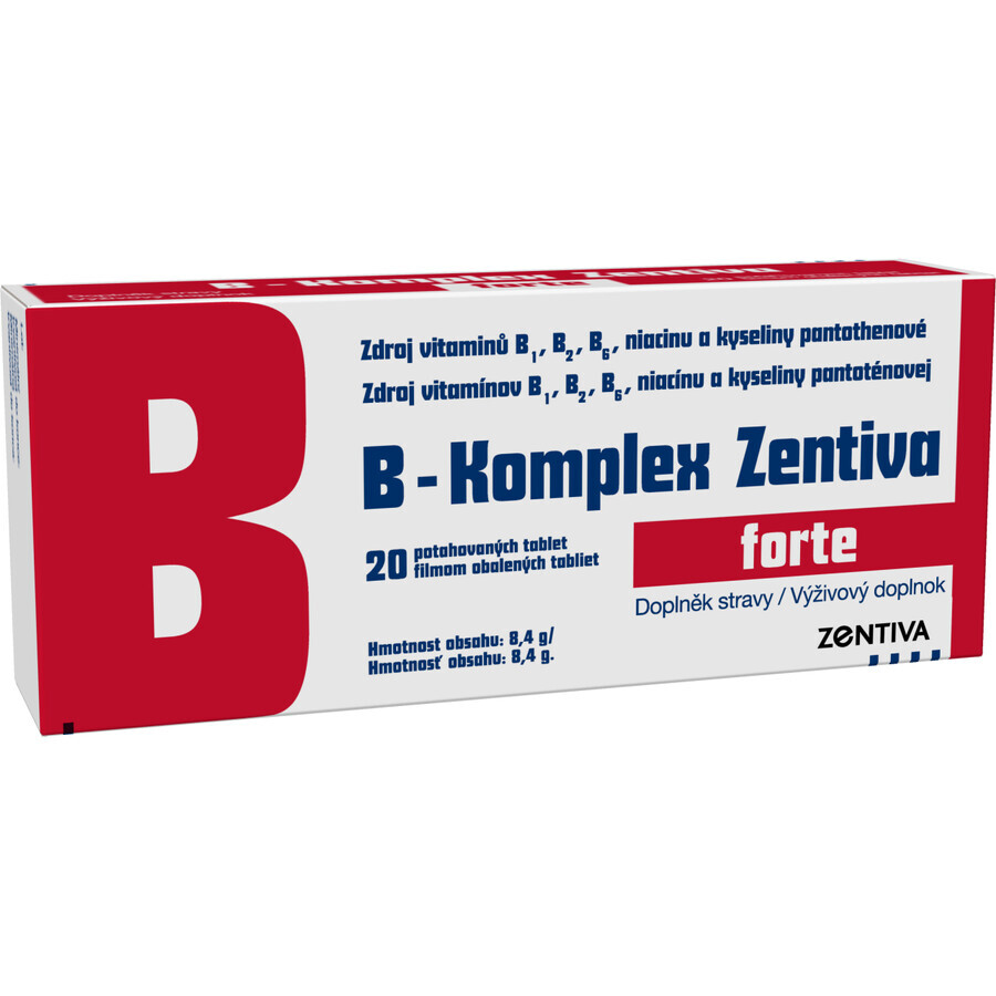 Zentiva B-Komplex Forte 20 tabletten