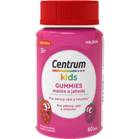 Centrum Kids Gummies multivitamins for kids raspberry and strawberry jelly 60 pieces