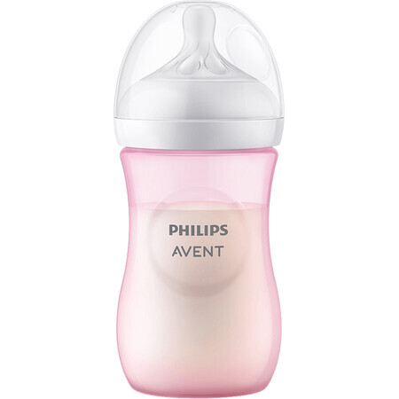 Philips Avent Natural Response Bottiglia 260ml, 1m+ rosa