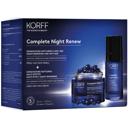 Korff Complete Night Renew confezione regalo - perle rigeneranti + siero