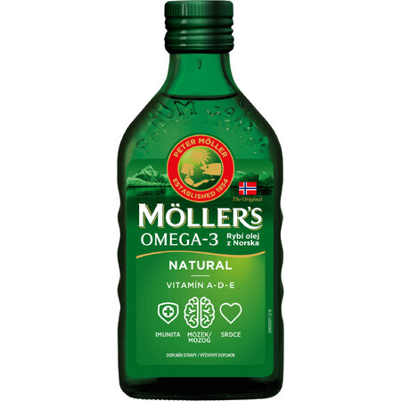 Mollers Omega 3 Fish Oil Natur olio di fegato di merluzzo 250 ml