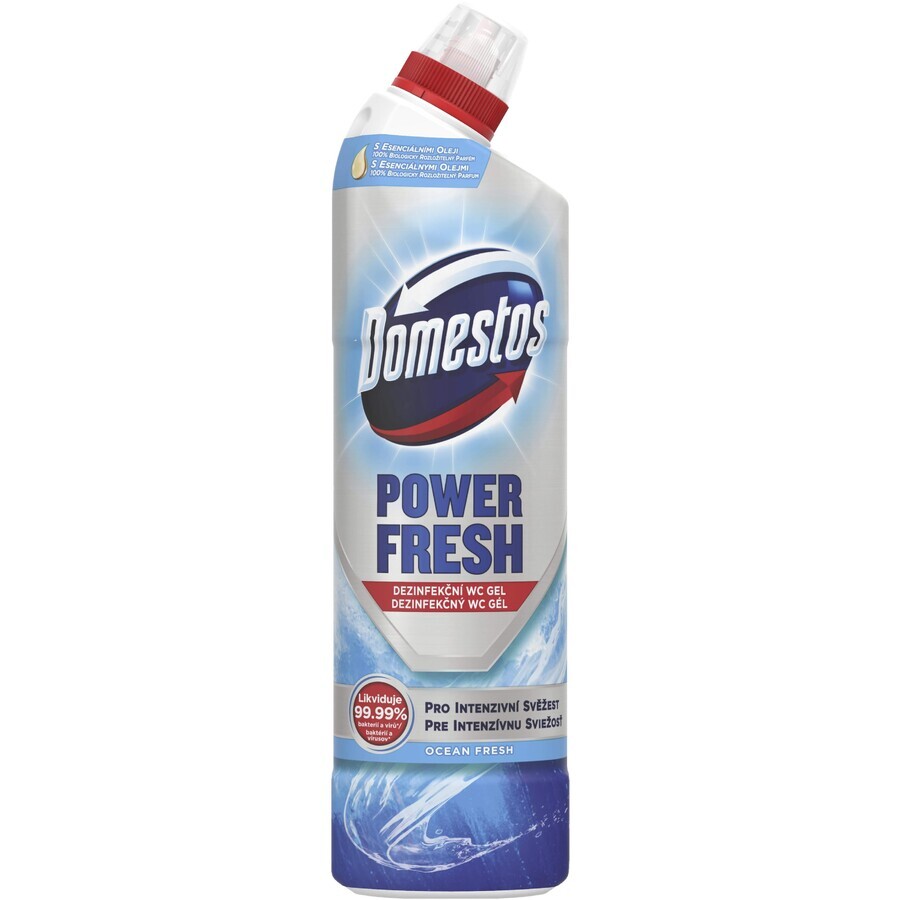 Domestos Power Fresh Ocean 700ml Domestos Power Fresh Ocean Gel Inodoro