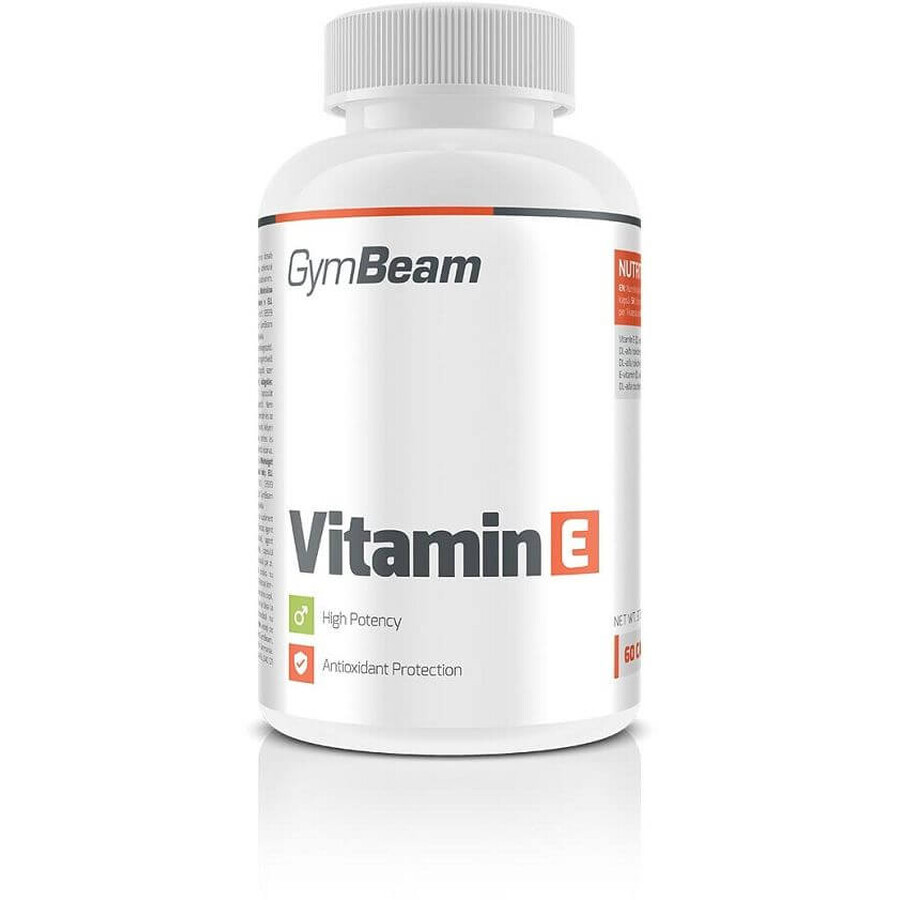 GymBeam Vitamin E unflavored 60 capsules