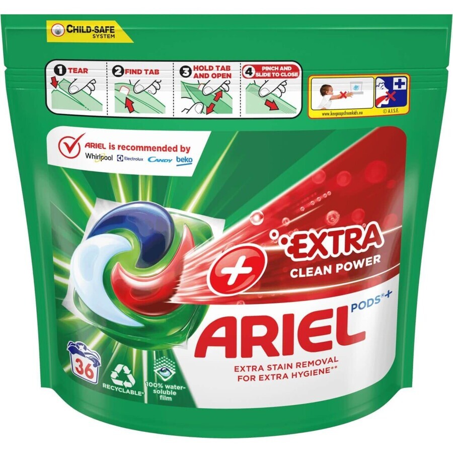 Ariel + Extra Clean capsules 36 pcs