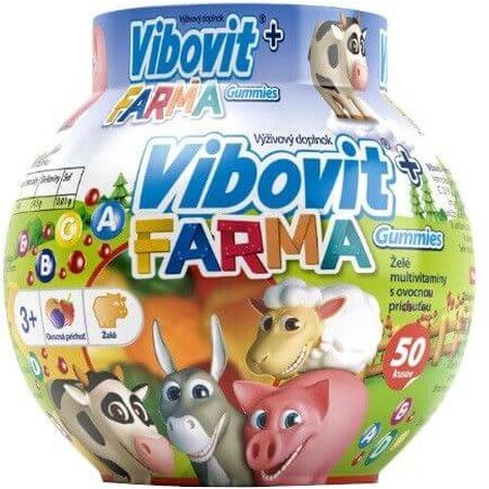 Vibovit + Farma Gummies jeleu cu aromă de fructe 50 buc