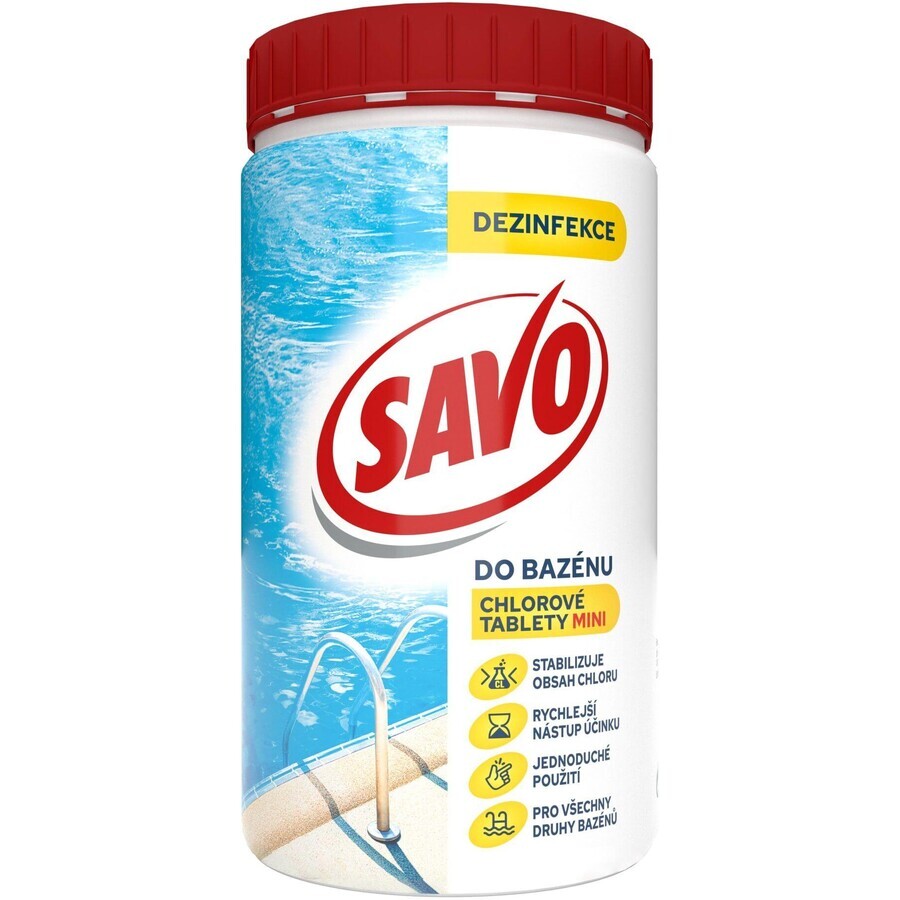 Savo MINI pastiglie di cloro per piscina 800 g