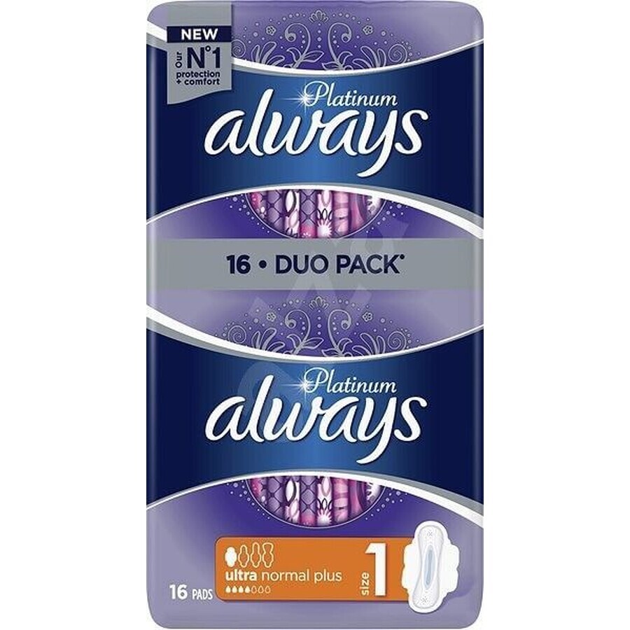 Always Platinum Ultra Normal Normal Pads Duopack 16 pcs