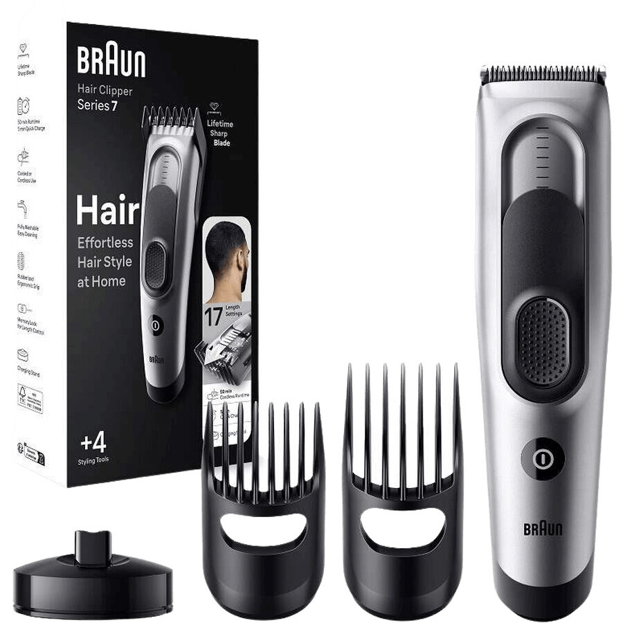 Braun Series 7 HC7390, Cortapelos para hombre