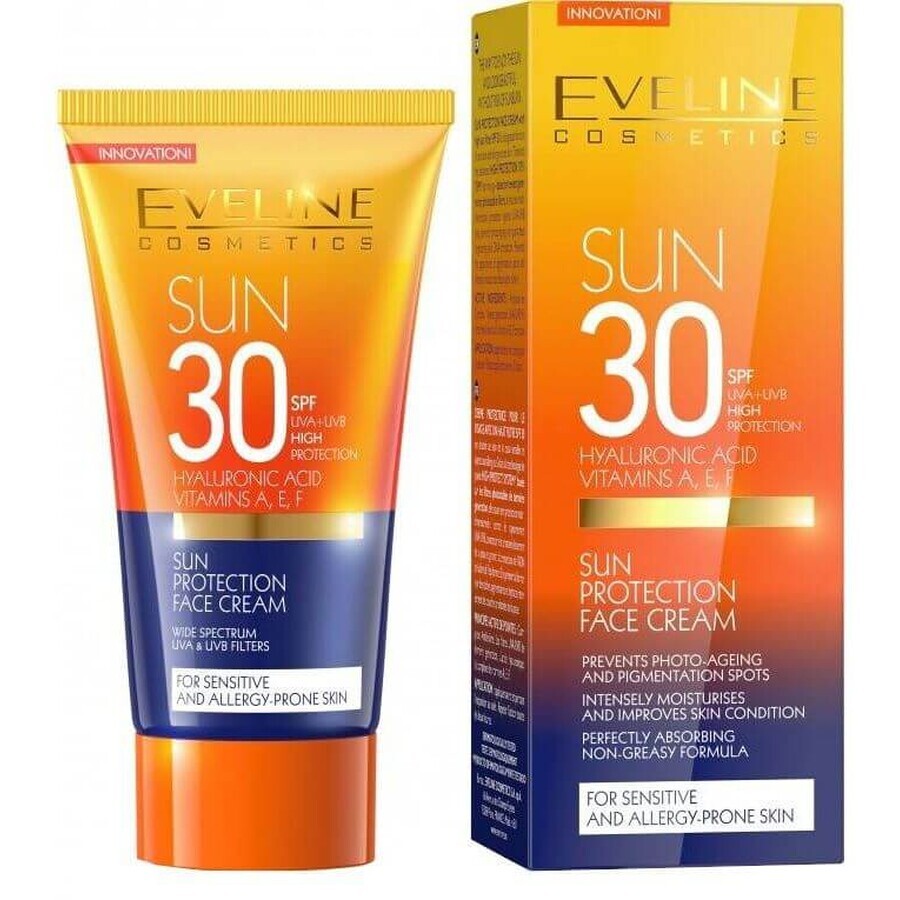 Eveline Cosmetics SunCare Crema Protectora Facial SPF30, 50 ml