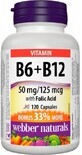 Webber Naturals Vitamina B6+B12+Acido folico 120 compresse